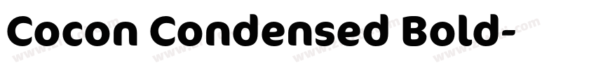 Cocon Condensed Bold字体转换